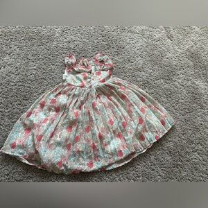 The Cutest Preloved Haute Hippie Kids Dress in Pink and Cream
